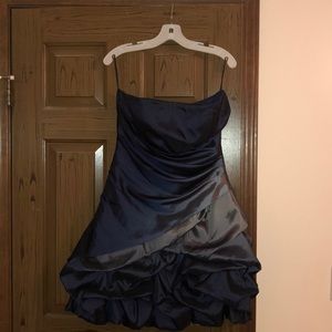 Navy blue homecoming dress